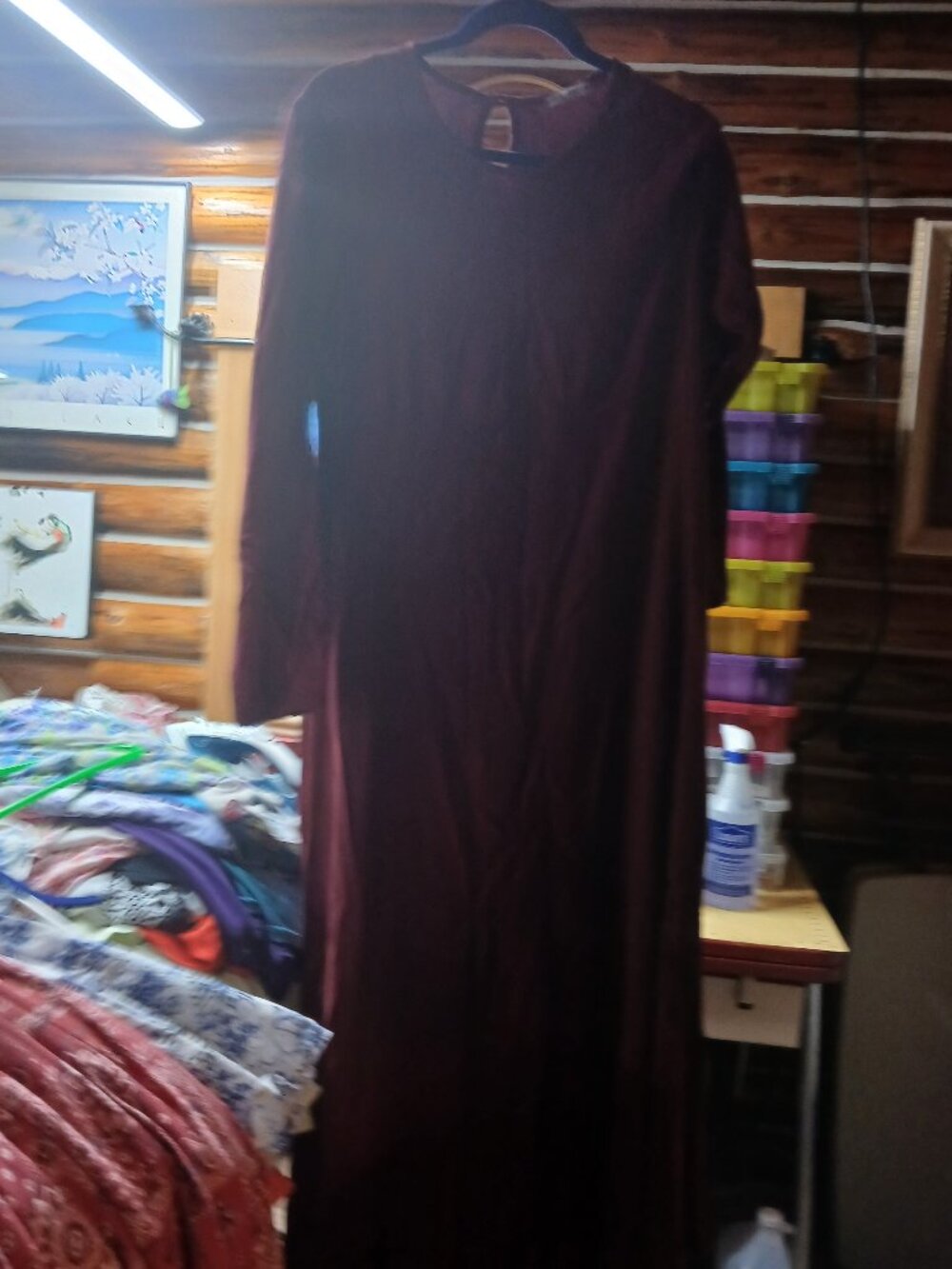 Mulberry Colored Maxi Dress